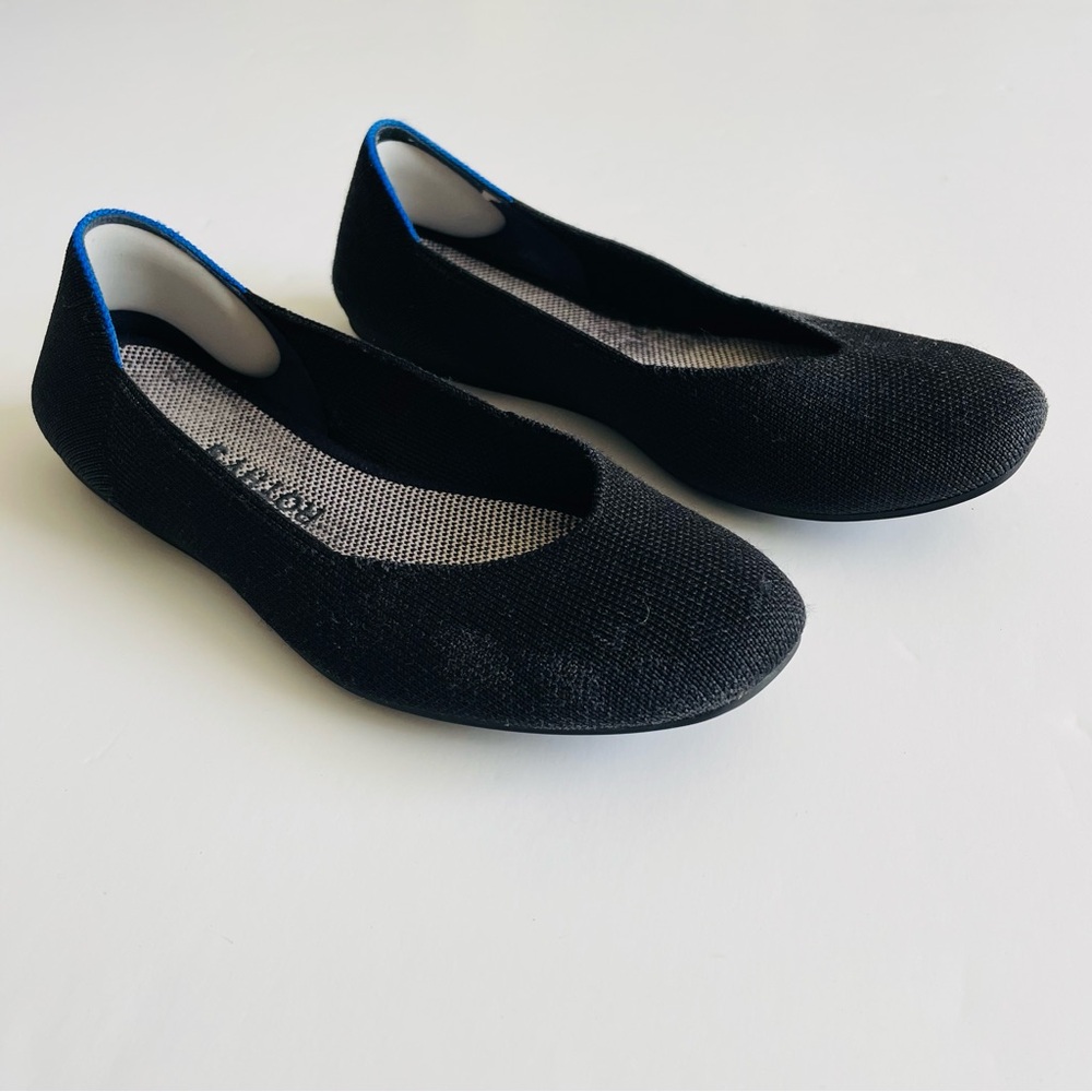 Rothy’s SIZE 6.5 black The loafer round toe flats